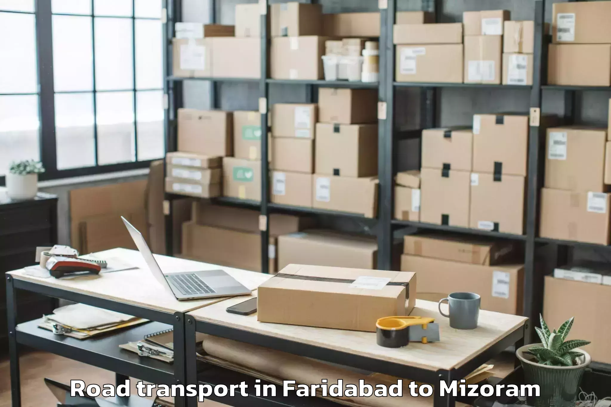 Faridabad to Ngopa Road Transport